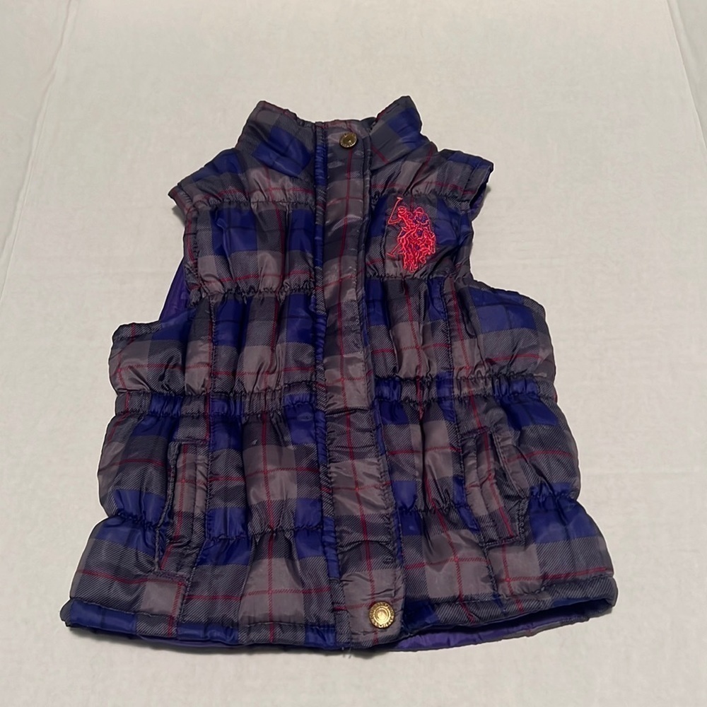 Us polo puffer vest size 4T.